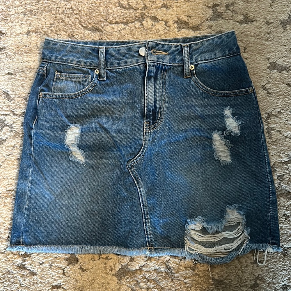 small boutique jean skirt